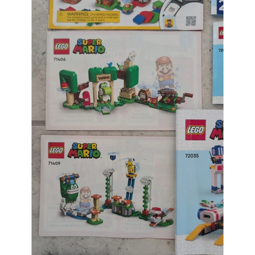 Lego Super Mario Lego Lot Of 23 MANUALS ONLY